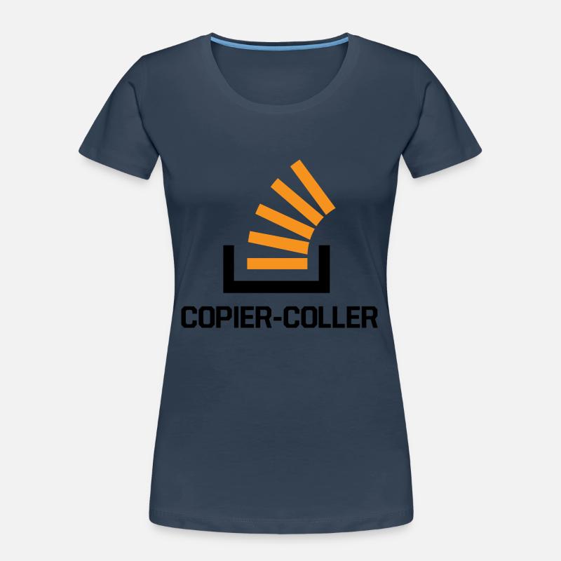 Copier Coller Programmer Software Developer Nerd G Frauen Premium Bio T-Shirt