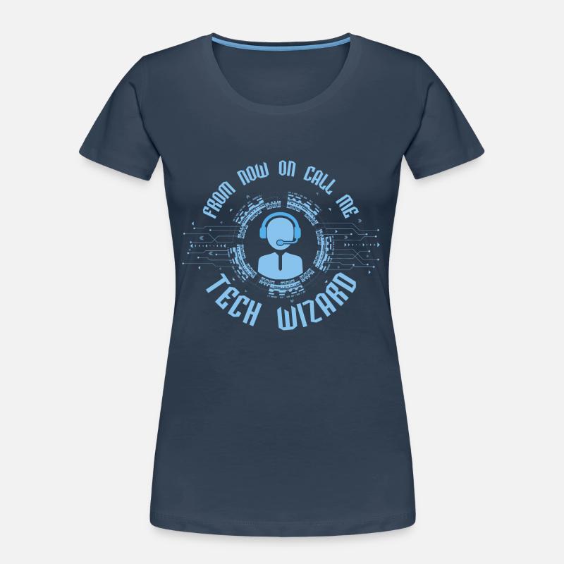 À partir de maintenant, appelez-moi Tech Wizard Computer Tech Supp T-shirt bio Premium Femme