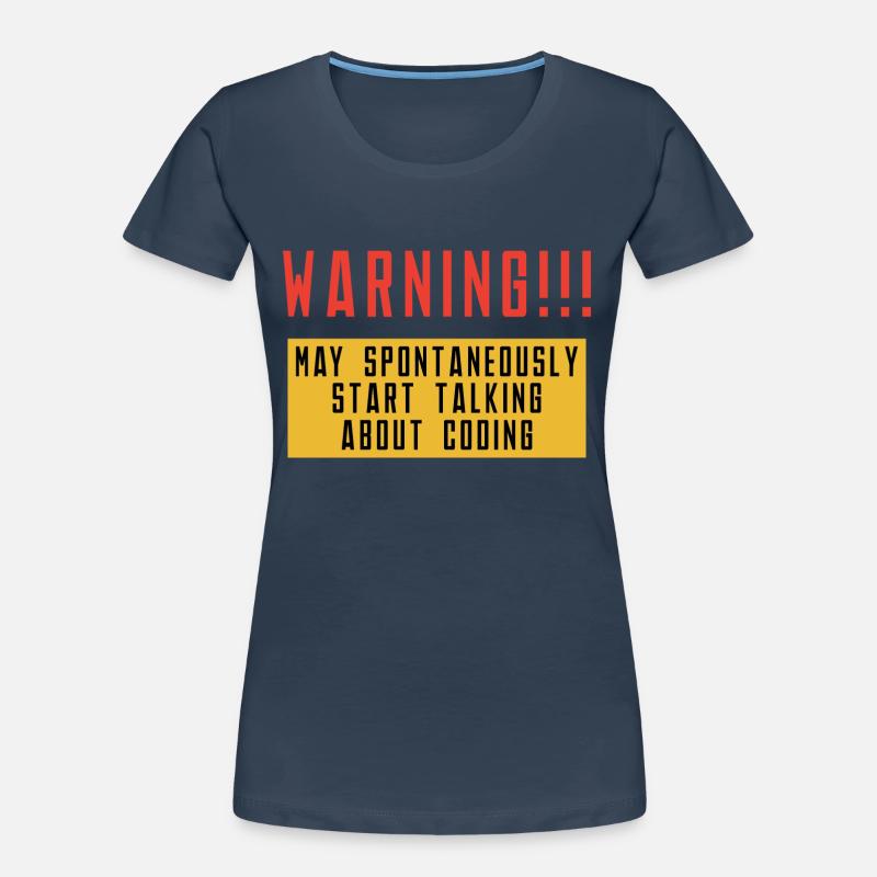 Warning May Spontaneously Start Talking About Codi Frauen Premium Bio T-Shirt