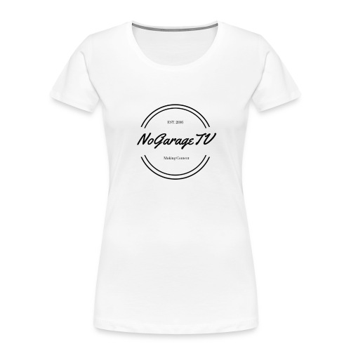 NoGarageTV (3) - Dame Premium T-shirt af økologisk bomuld