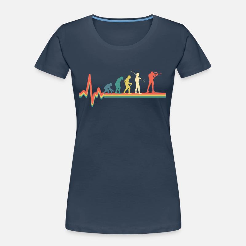 Biathlon Evolution Frauen Premium Bio T-Shirt