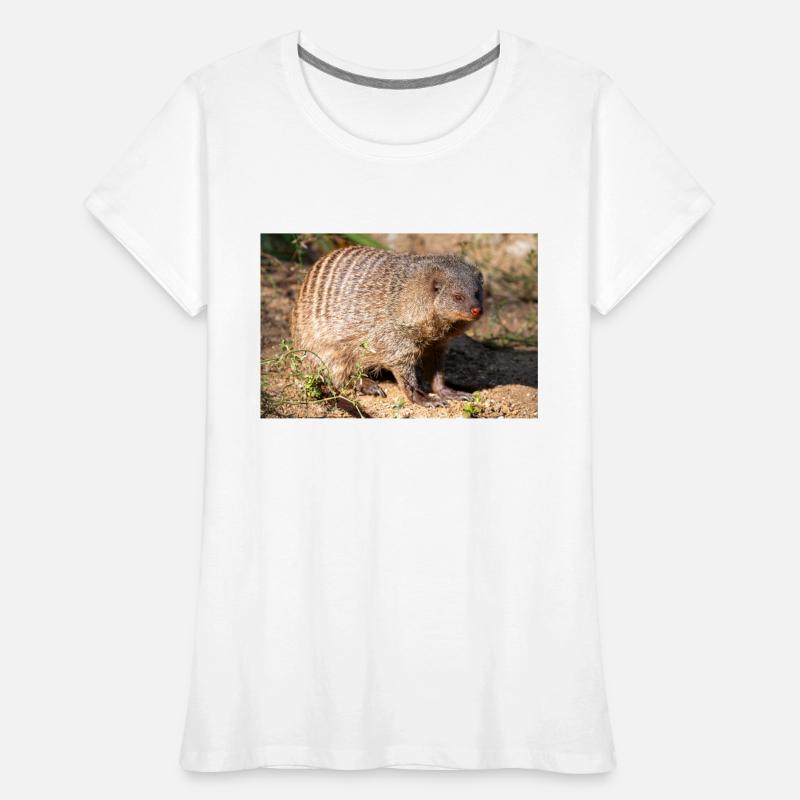Gebänderte Manguste oder Zebramanguste Zebramanguste Frauen Premium Bio T-Shirt