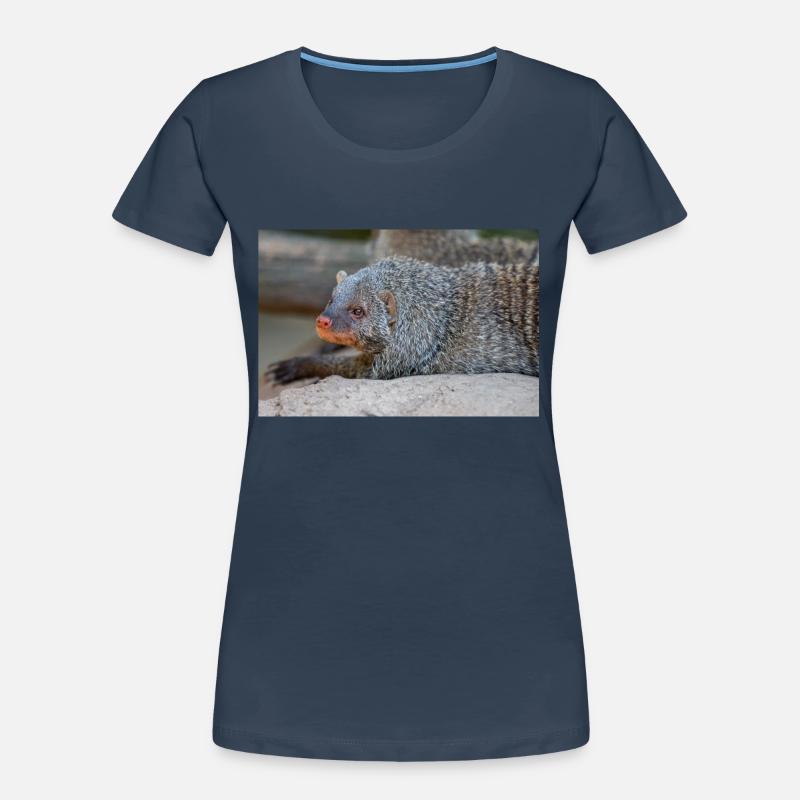 Gebänderte Manguste oder Zebramanguste Zebramanguste Frauen Premium Bio T-Shirt