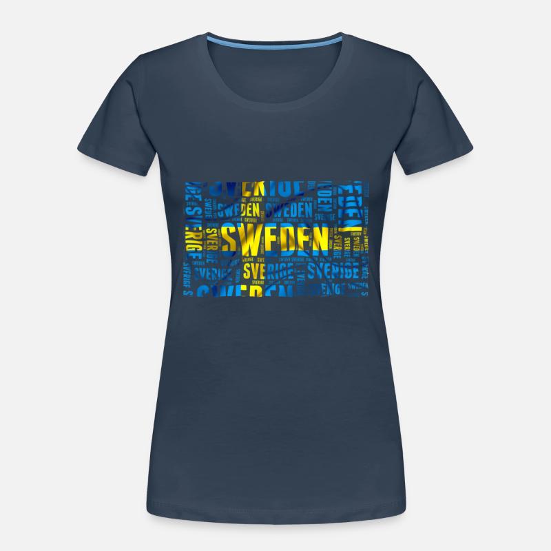 Drapeau de la Suède T-shirt bio Premium Femme