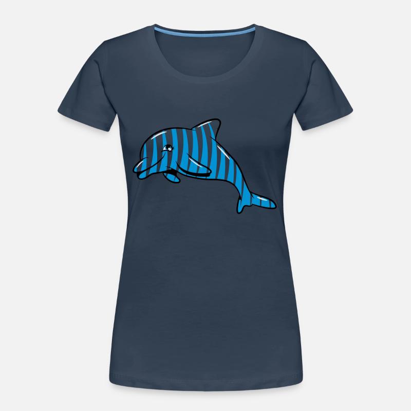 delfin conception de la mer douce T-shirt bio Premium Femme