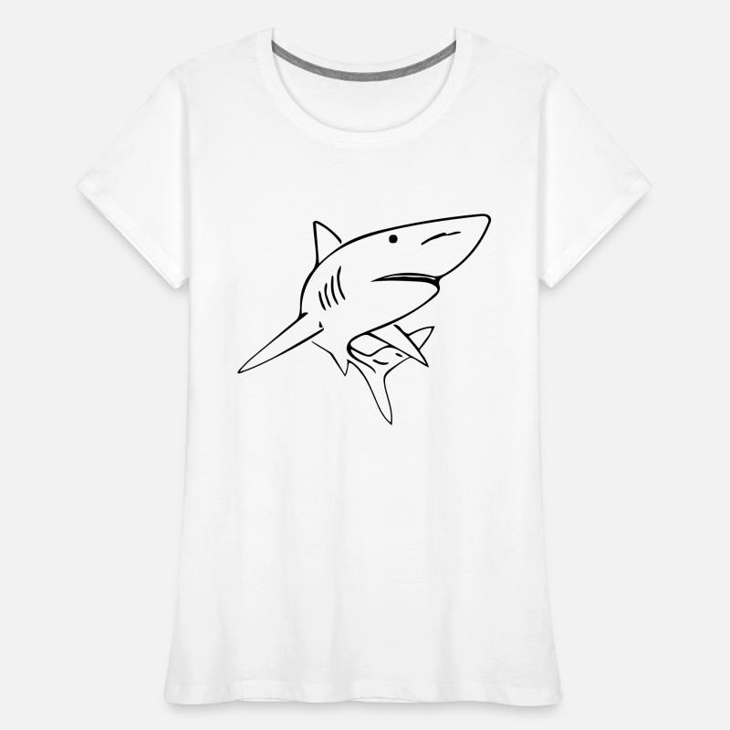 Shark - Vector Design Women's Premium Organic T-Shirt