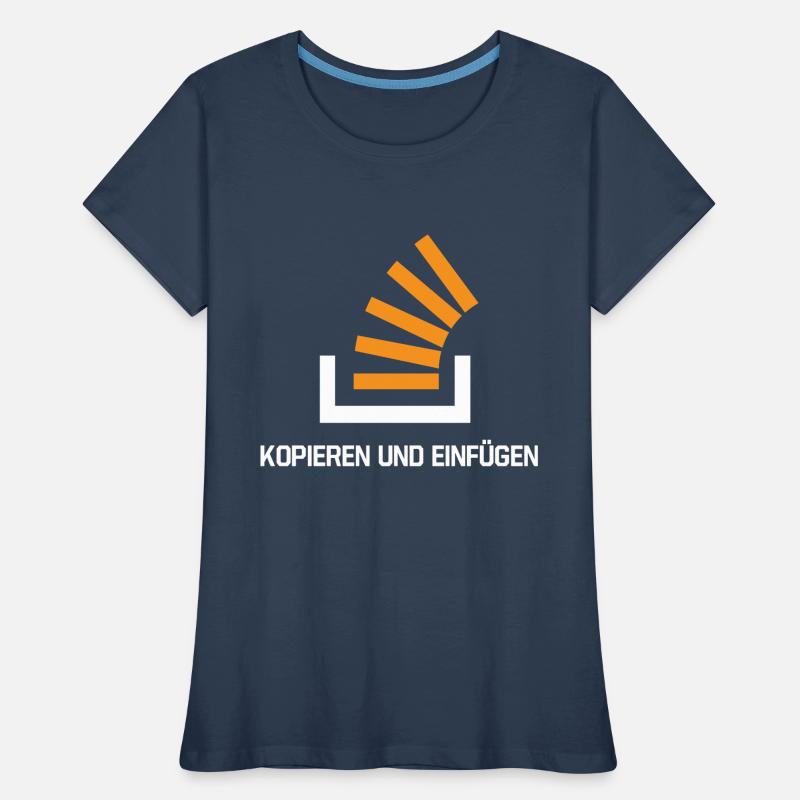 Copy And Paste Programmer Developer Coder Nerd Frauen Premium Bio T-Shirt