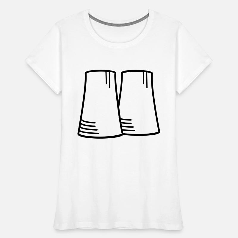 Atomic reactor (1c, line drawing) Women's Premium Organic T-Shirt