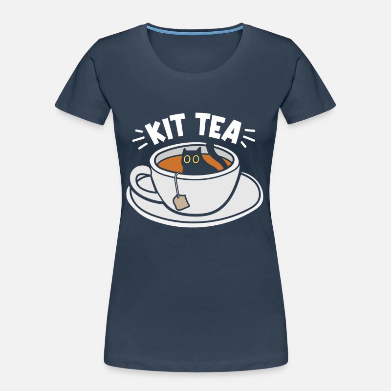Funny Cat Lover Tea Women's Premium Organic T-Shirt