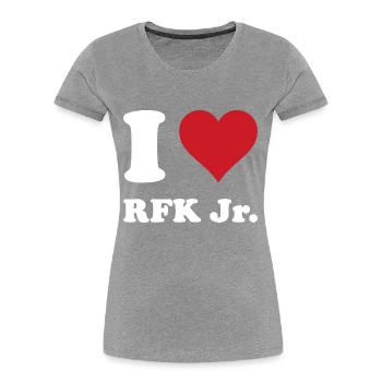 I Heart RFK JR - Women's Premium Organic T-Shirt -  - Front - Mia (176cm)