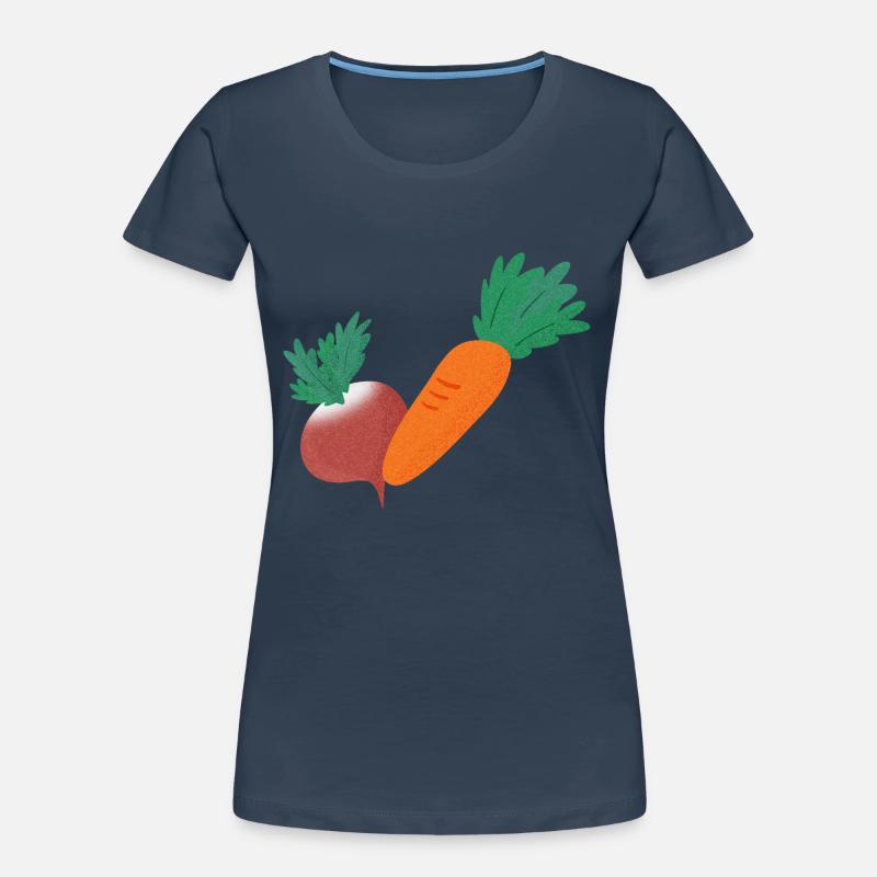 Radieschen & Karotte Frauen Premium Bio T-Shirt