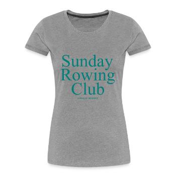 Sunday Rowing Club - Rudern - Ruderer - Ruderin - Frauen Premium Bio T-Shirt -  - Vorne - Mia (176cm)