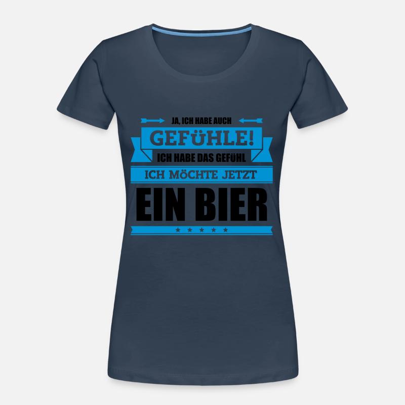 Lustiger Trinkspruch Frauen Premium Bio T-Shirt