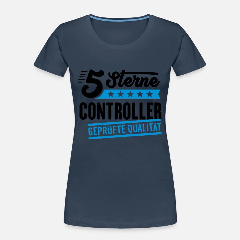 5Sterne Controller - Frauen Premium Bio T-Shirt - 