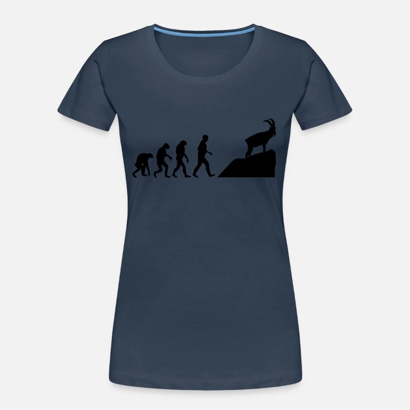 steinbock evolution Frauen Premium Bio T-Shirt