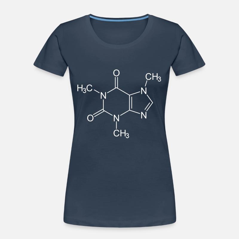 Caffeine Molecule (Coffee or Tea) Women's Premium Organic T-Shirt