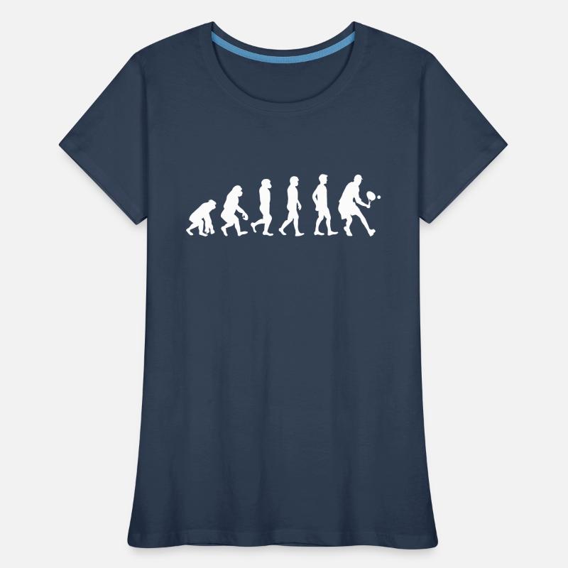 Squash Shirt Geschenk Squash Spieler Evolution Frauen Premium Bio T-Shirt