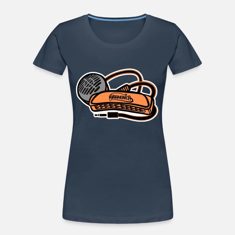 Micro Harmonica Harmonica Style T-shirt bio Premium Femme