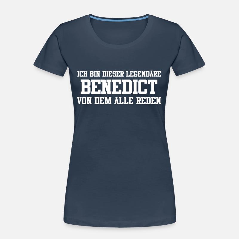 Benedict Name Design Frauen Premium Bio T-Shirt