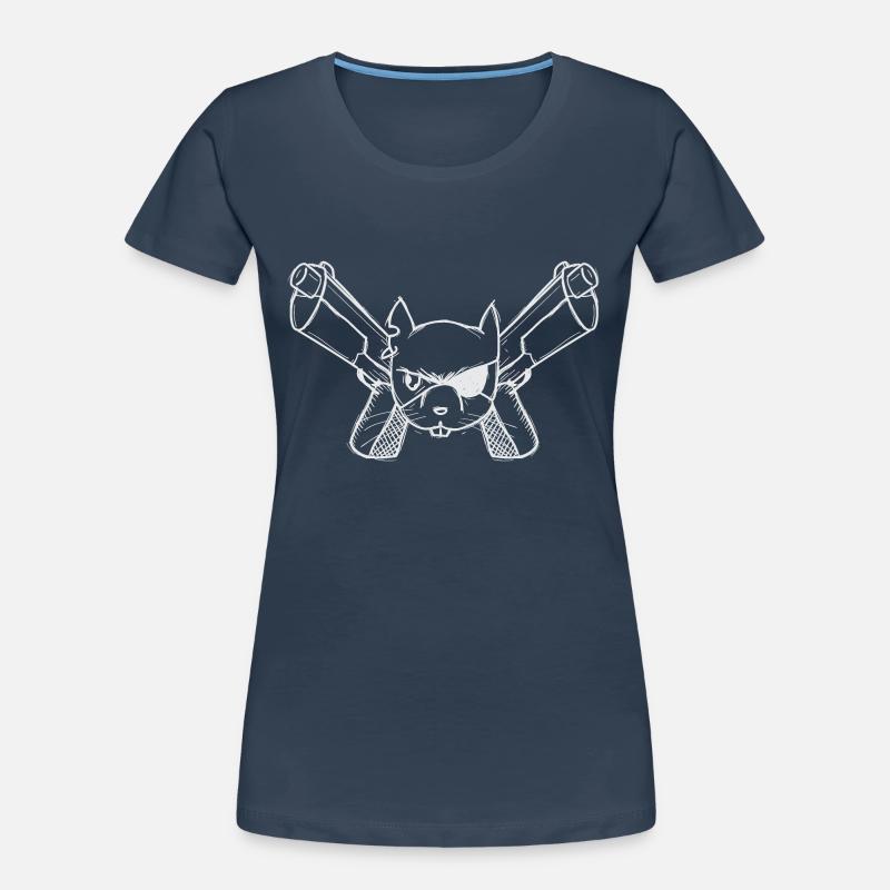 Eichhörnchen mit einer Waffe Frauen Premium Bio T-Shirt