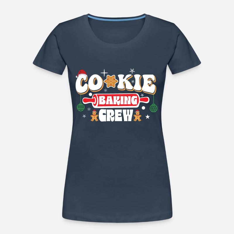 Équipe de cuisson de biscuits de Noël T-shirt bio Premium Femme