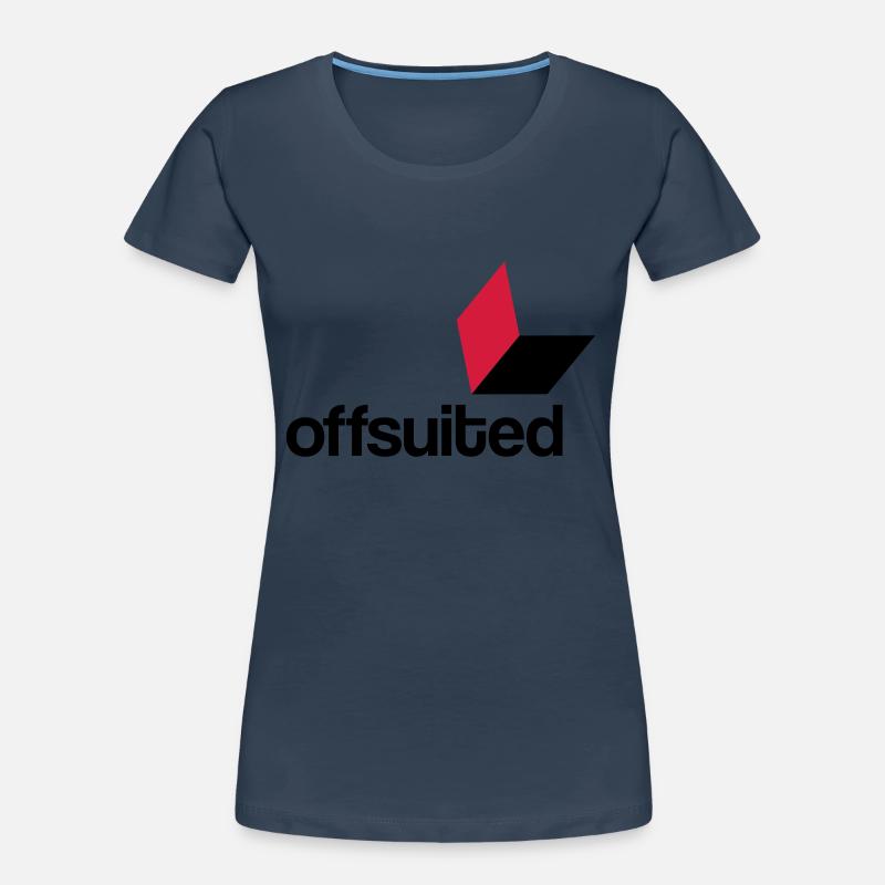 offsuited logo schwarz Frauen Premium Bio T-Shirt