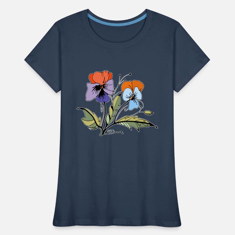 Fleur T-shirt bio Premium Femme