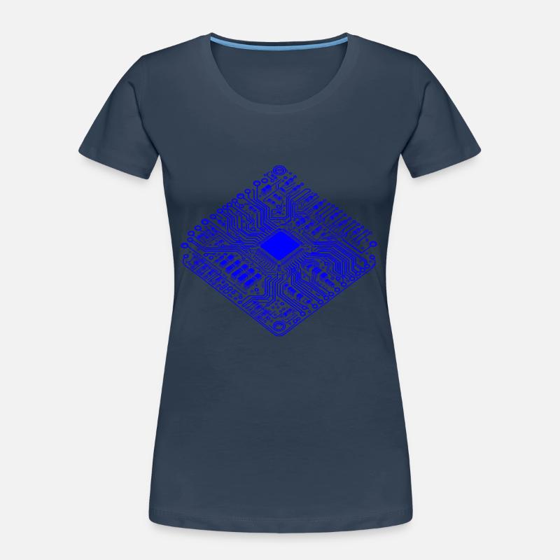 CPU anatomique et PCB - Cool Computer Scientists T-shirt bio Premium Femme