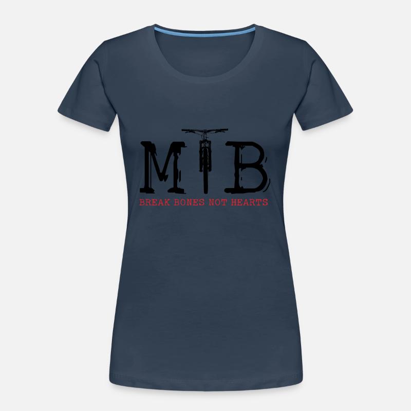 VTT VTT VÉLO DE DESCENTE SE CASSER LES OS PAS T-shirt bio Premium Femme