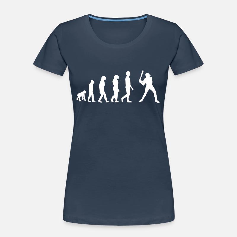Baseball-Evolution Frauen Premium Bio T-Shirt