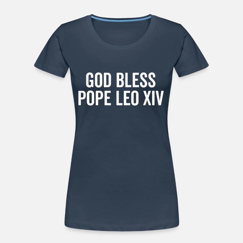 Gott segne Papst Leo XIV. Frauen Premium Bio T-Shirt