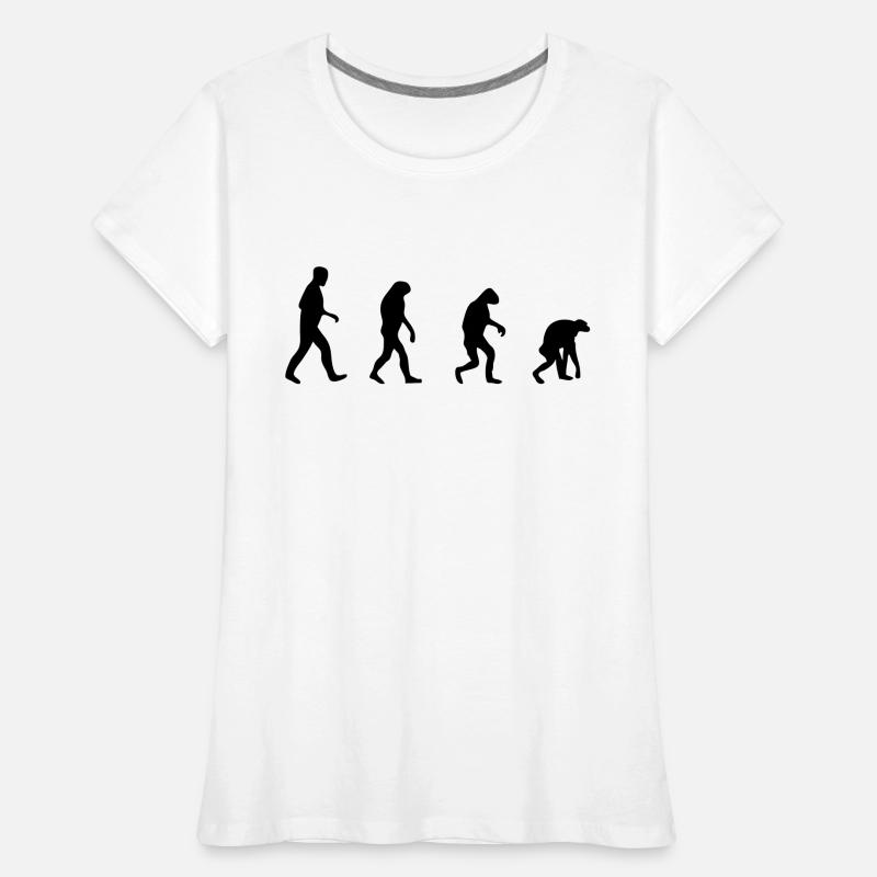evolution backwards Women's Premium Organic T-Shirt