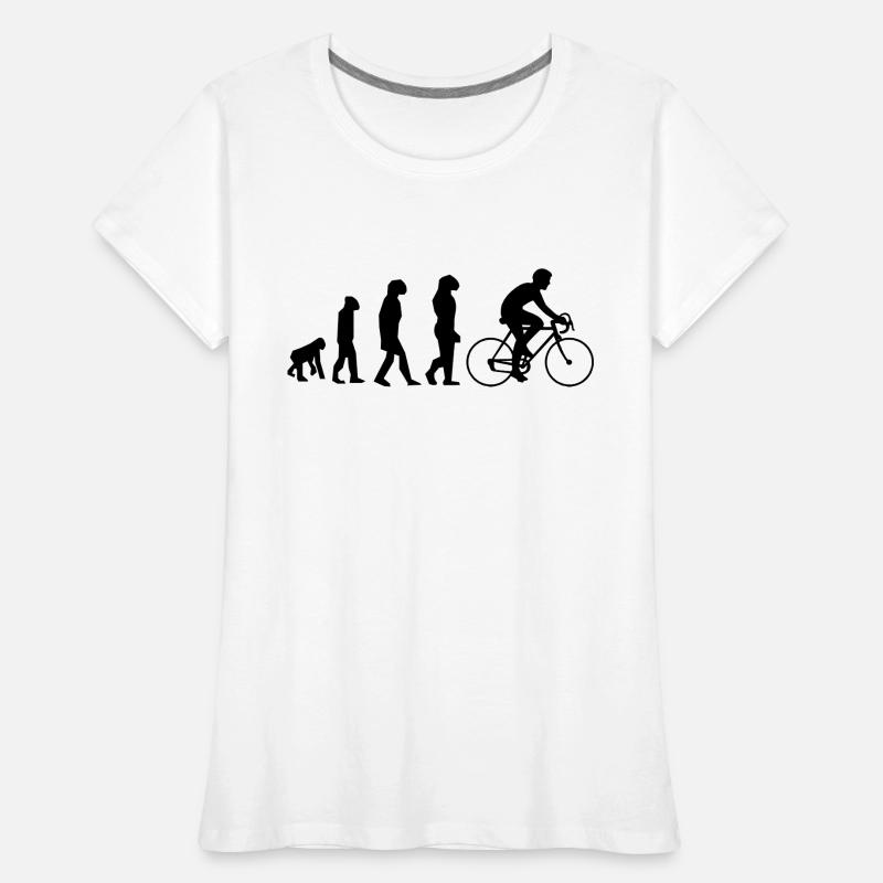 évolution cyclisme T-shirt bio Premium Femme