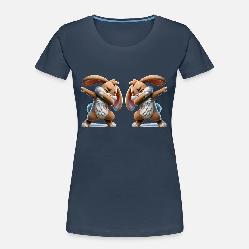 Rabbit Dabbing Comic 2 Women's Premium Organic T-Shirt