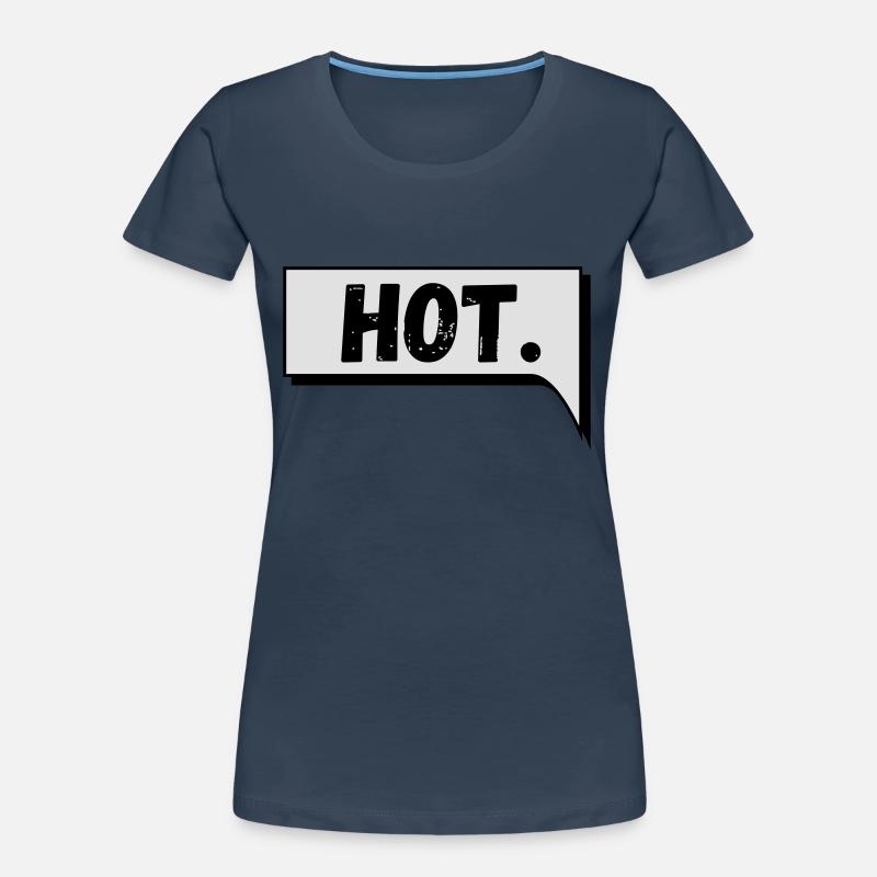Comic Speech Bubble Hot Women's Premium Organic T-Shirt
