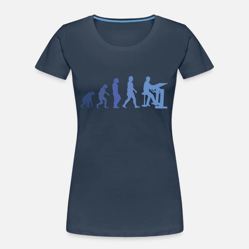 Draughtsman Evolution Client Architecte Directeur de la construction T-shirt bio Premium Femme