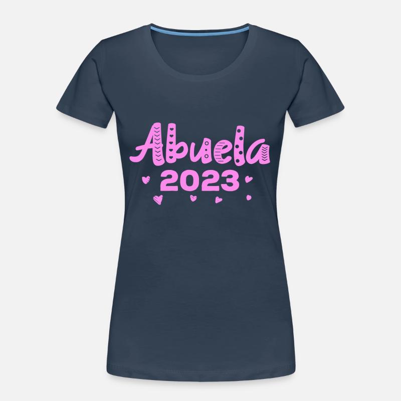 Werdende Oma Großmutter 2023 Geschenk geschenkidee Frauen Premium Bio T-Shirt