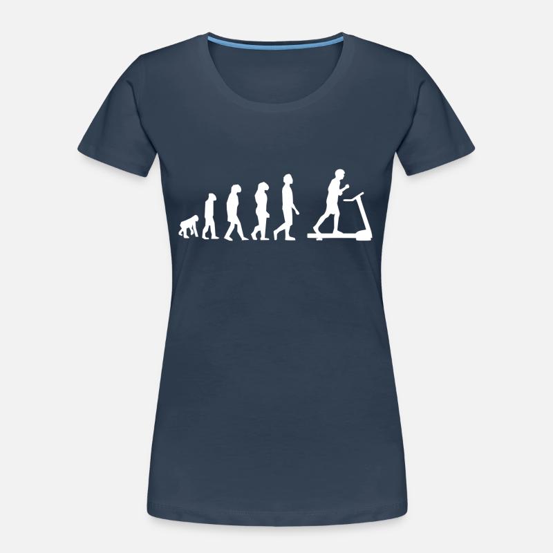 Evolution Laufband Frauen Premium Bio T-Shirt
