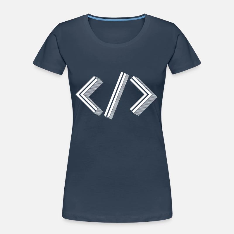 Retro Bracket's - Full Stack Developer HTML XML Frauen Premium Bio T-Shirt