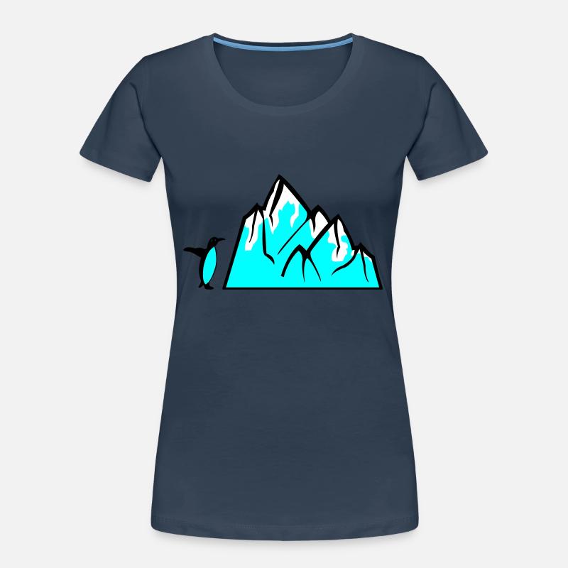 Pinguin Eisberg Frauen Premium Bio T-Shirt