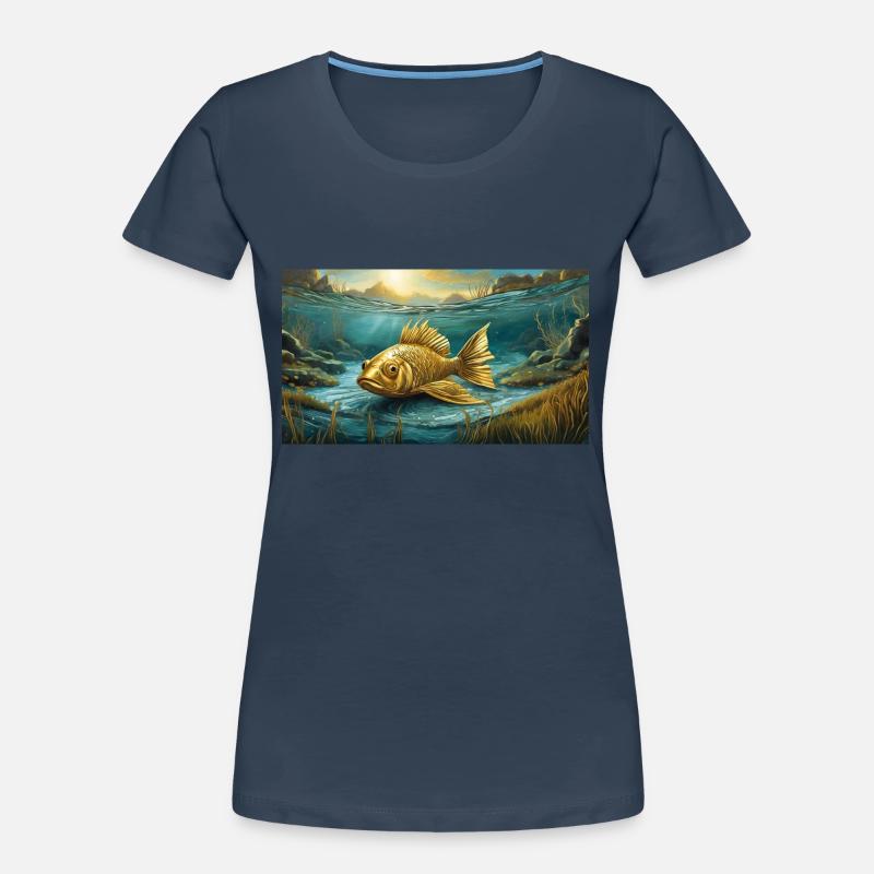 Pun ambiguous expression - Goldfisch (goldfish) Women's Premium Organic T-Shirt