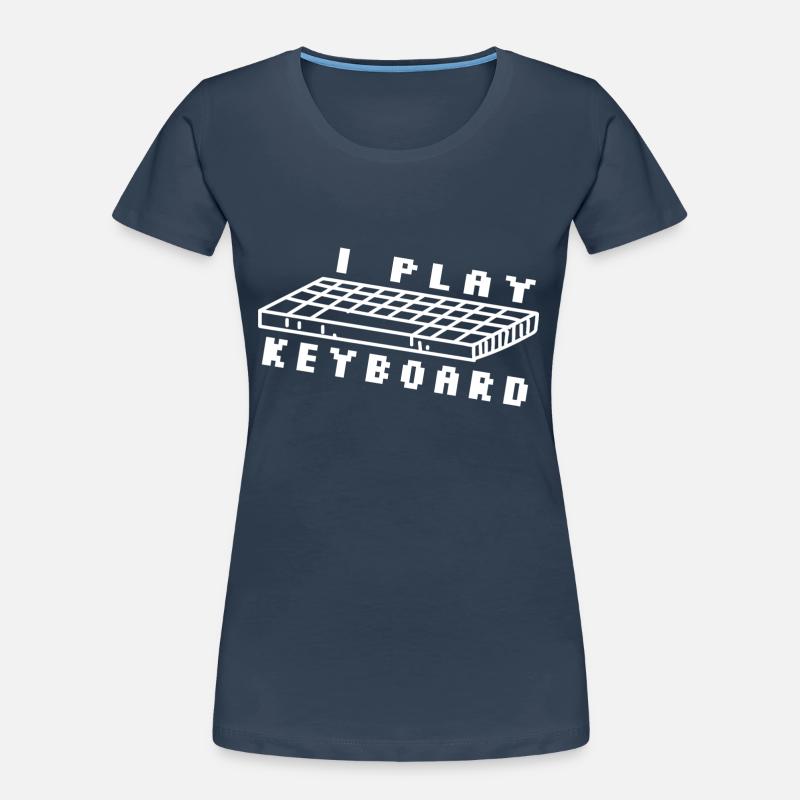 I Play The Keyboard Programmer Software Developer Frauen Premium Bio T-Shirt