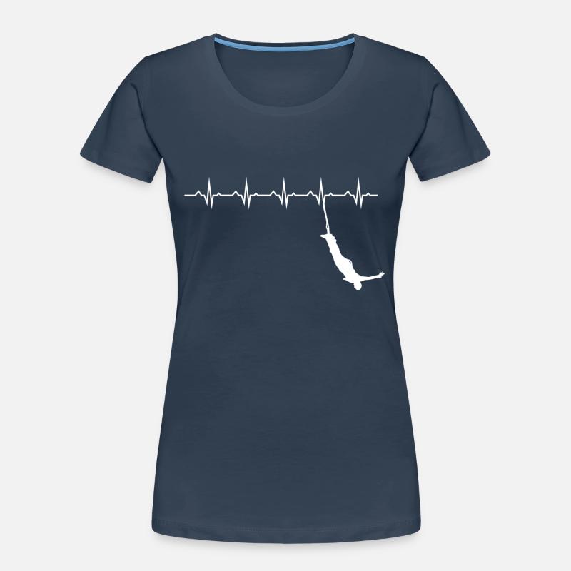 Bungee Jumping Evolution Sport Fun Women's Premium Organic T-Shirt