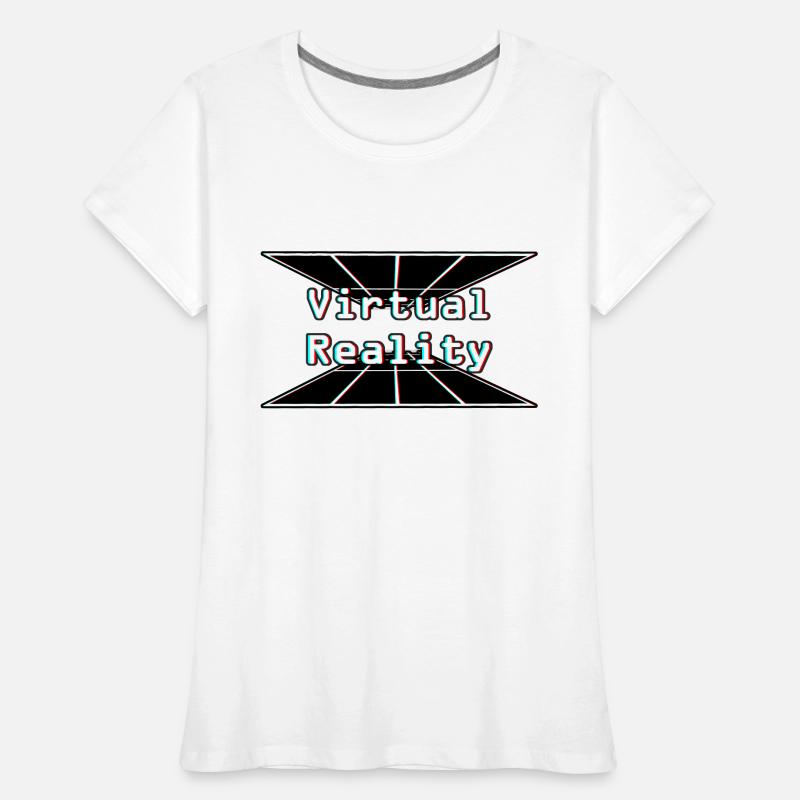 Conception immersive de réalité virtuelle : explorez un Digita T-shirt bio Premium Femme