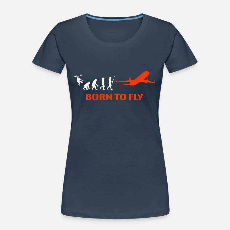 Airplane Pilot Evolution Women's Premium Organic T-Shirt