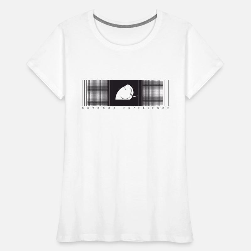 Mamood gradient check pattern Women's Premium Organic T-Shirt