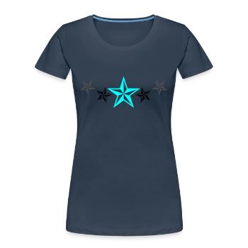 Stars Design - Women's Premium Organic T-Shirt -  - Front - Mia (176cm)