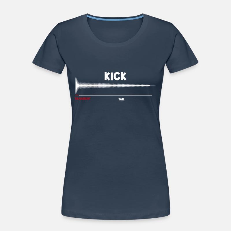 Synthesizer Kick Drum Synth DAW Transient Tail Women's Premium Organic T-Shirt