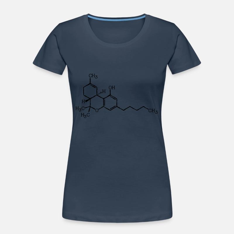 Formule moléculaire THC T-shirt bio Premium Femme