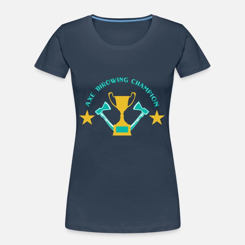 Axe throw axe throwing Women's Premium Organic T-Shirt